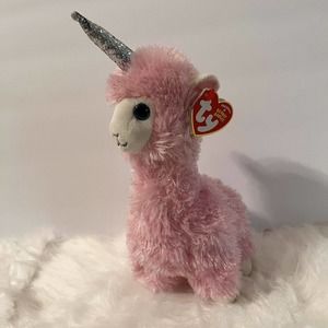 TY Beanie Babies Pink Llamacorn Unicorn Llama LANA Plush Brand New w/Tags